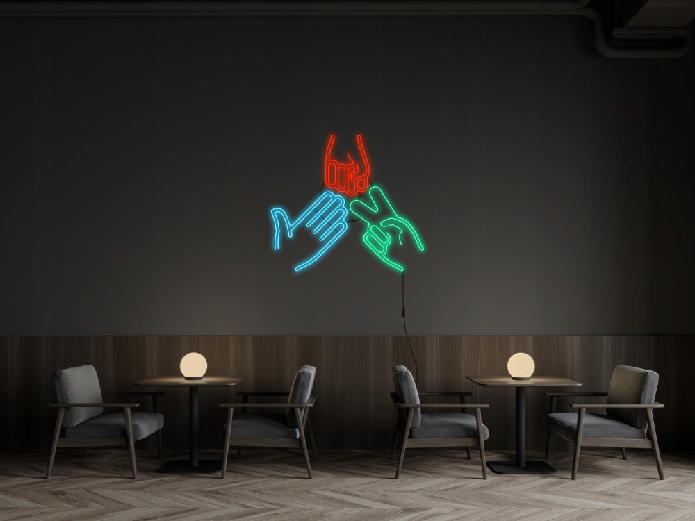 PAPIER KAMIEŃ NOŻYCE - Neon LED FLEX - LAMPKA Kod producenta 3