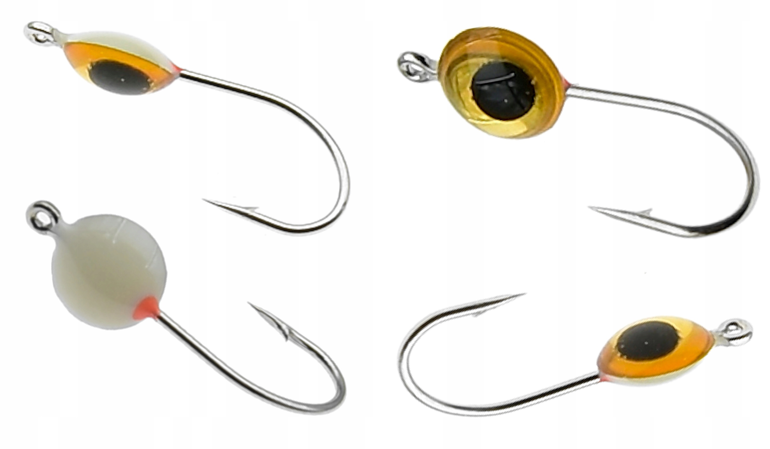 Mormyszka Wolframowa fosforowa Podlodowa z oczkiem Szerokość 5 mm