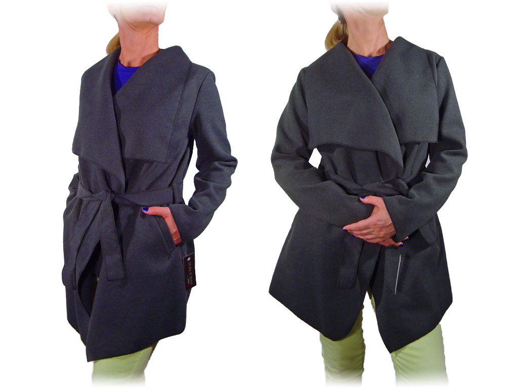 

Płaszcz Waterfall Kardigan Flausz S M L XL Kolory