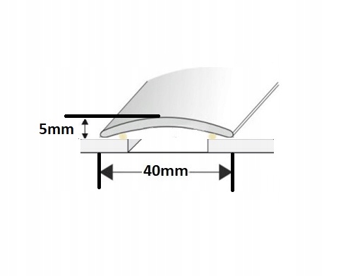 Listwa progowa klejona IP04/S dąb foster 40mm 93cm Kod producenta INTER Profiles