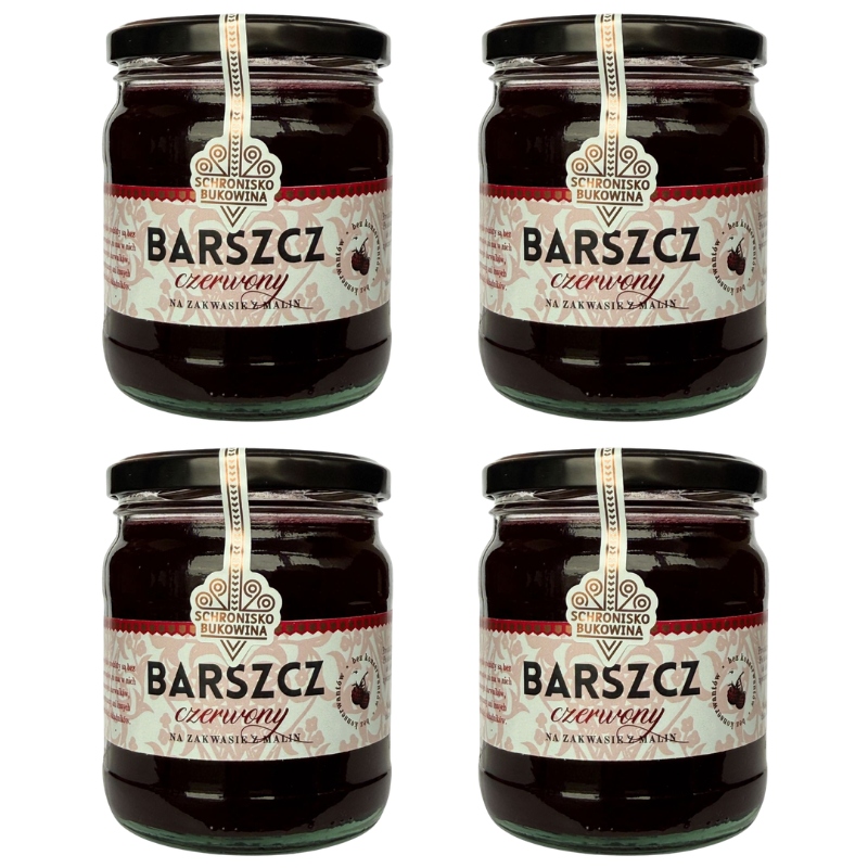 Boršč červený na malinovém kvásku 400 ml Schronisko Bukowina klasický
