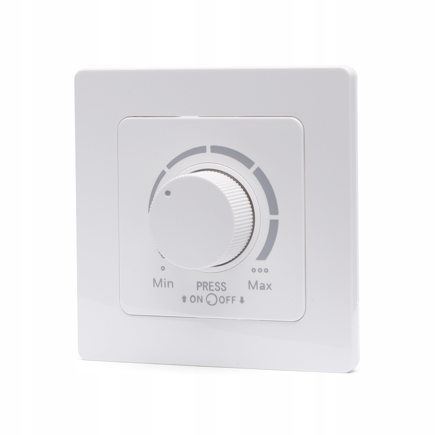 ŚCIEMNIACZ DO LED OBROTOWY Z RAMKĄ 230V biały