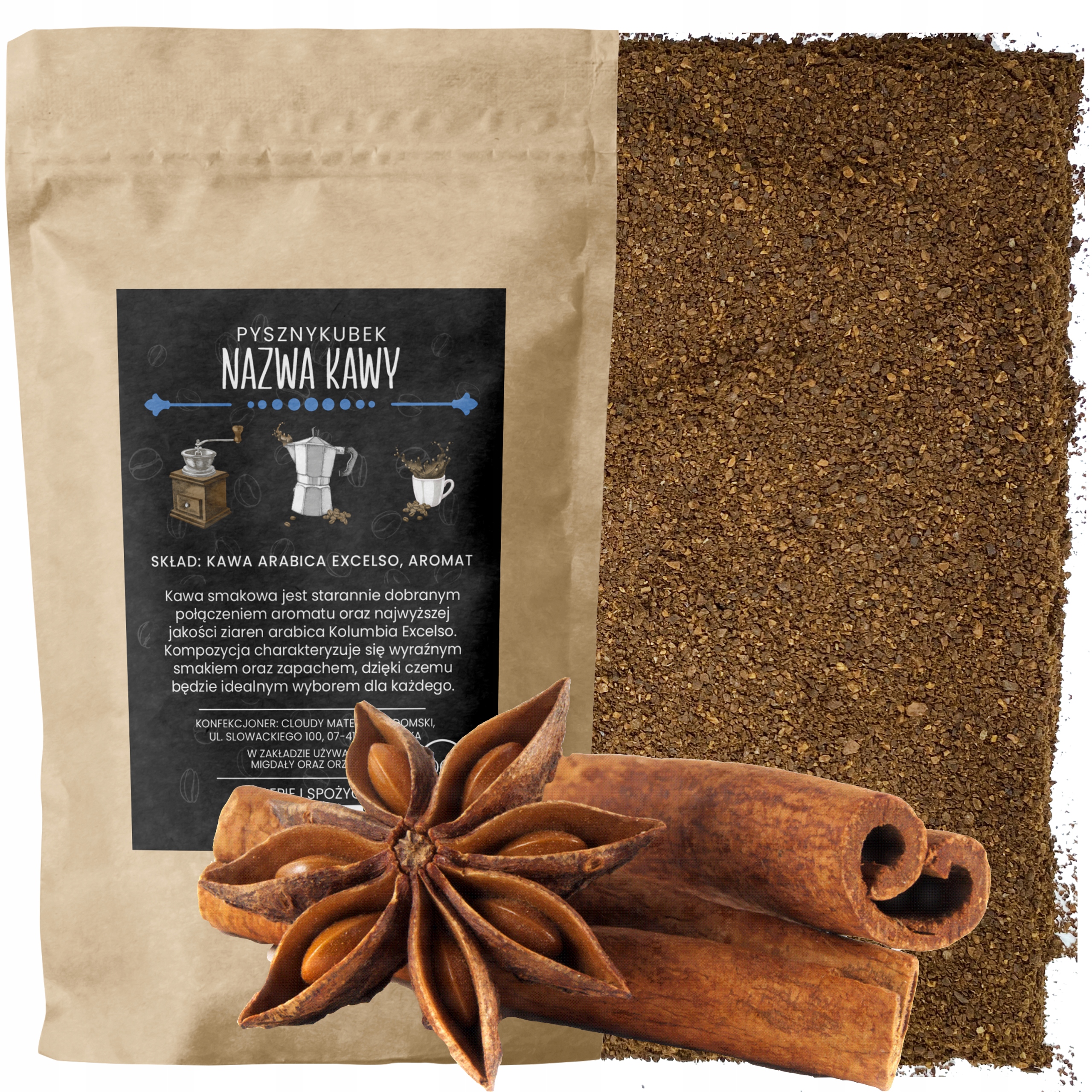 Kawa Mielona smakowa Korzenna 1000G 1KG