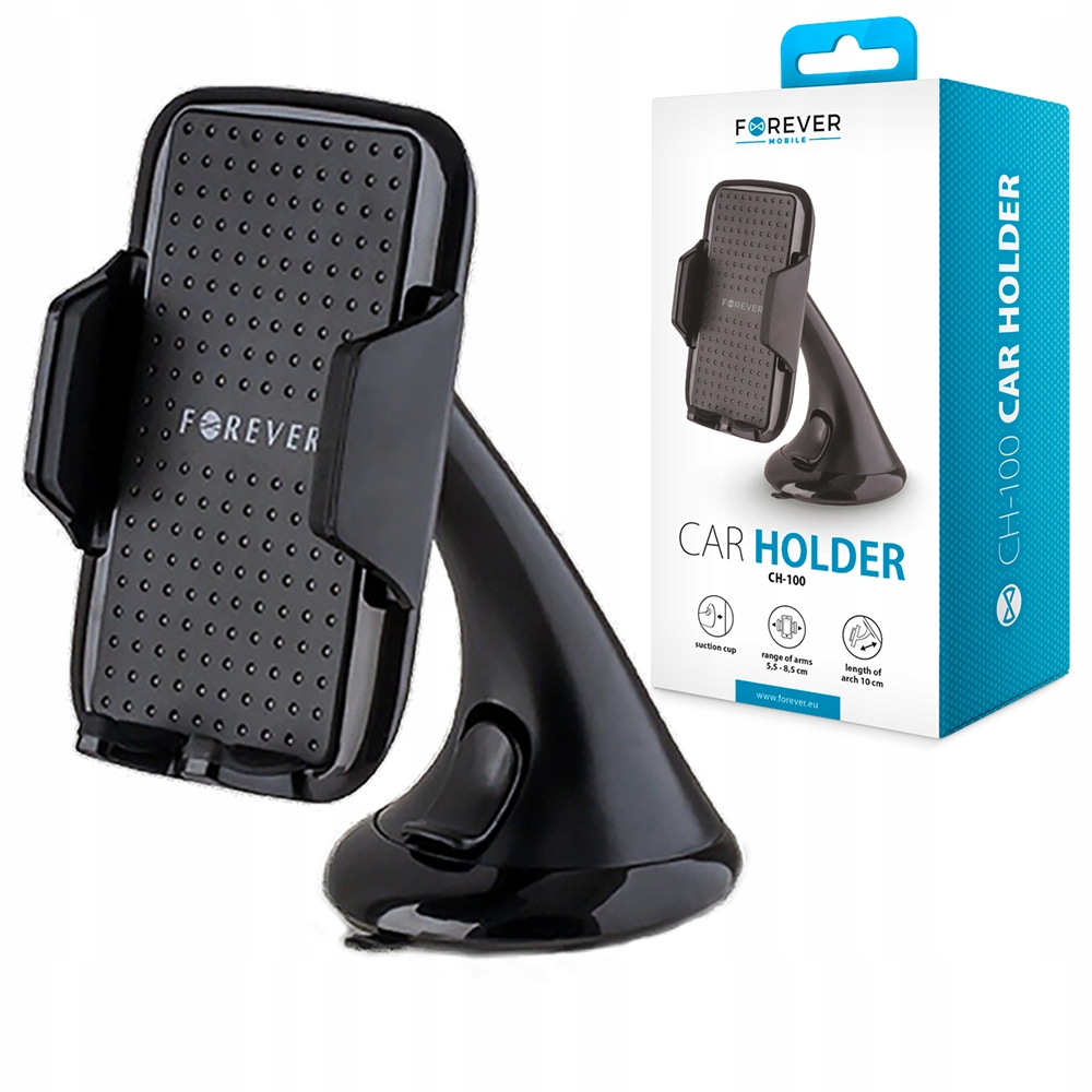 UCHWYT SAMOCHODOWY ZACISKOWY NA SZYBĘ DO SZYBY TELEFONU SAMOCHODU AUTA