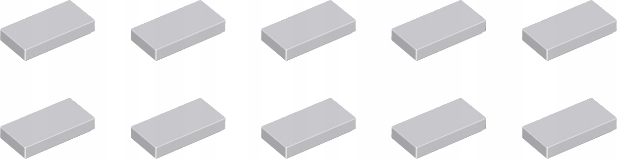 

Lego Płytka Tile 1x2 J. Szary 3069b 4211414 10szt