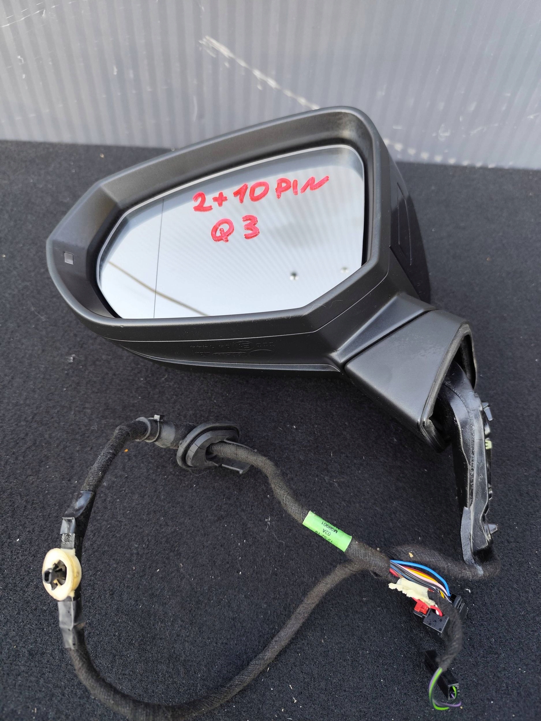 AUDI Q3 II 83A mirror left 10+2 PIN 12 PIN complete DEMONTAZ