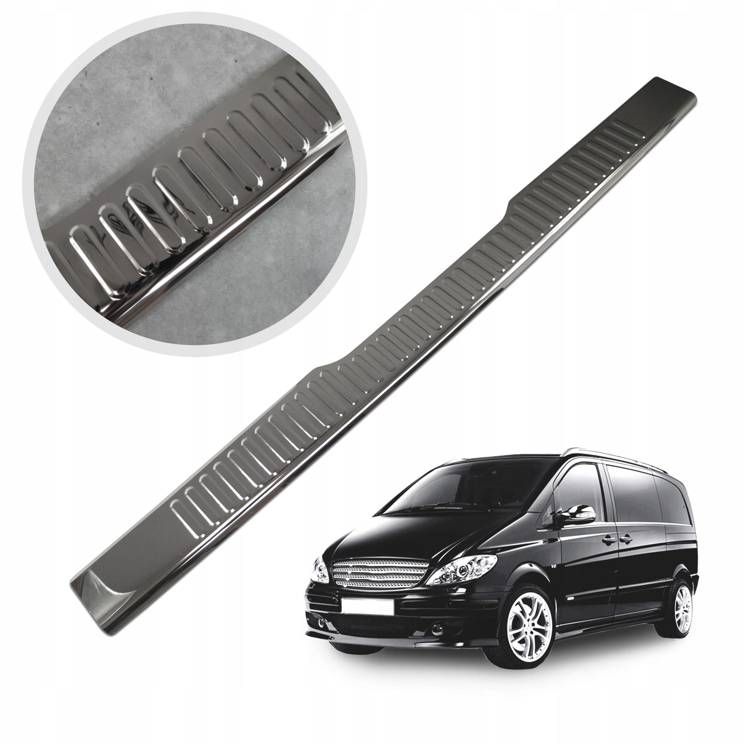 Ochranná lišta na zadný nárazník pre Mercedes Vito W639 2003-2014