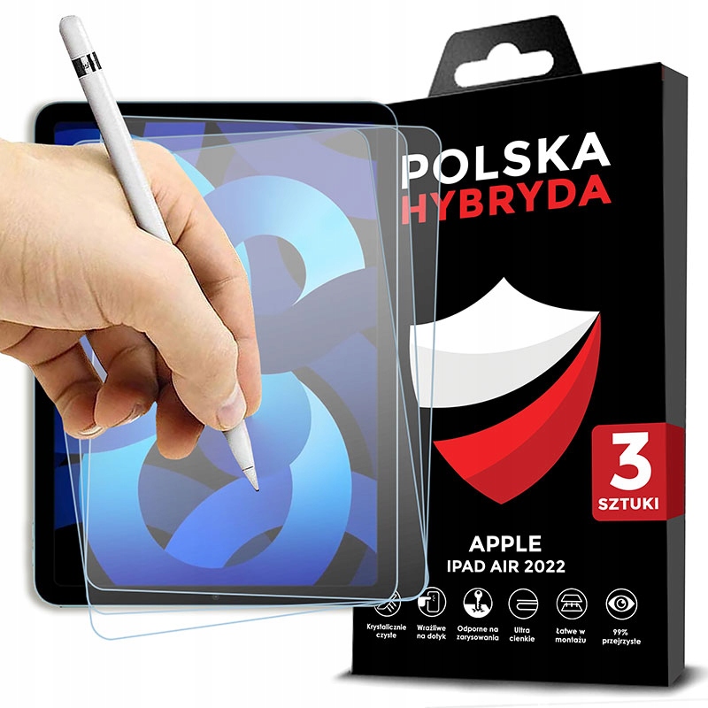 3w1 FOLIA MATOWA PAPER-FEEL LIKE NA TABLET DO APPLE IPAD AIR 2022 JAKOŚĆ