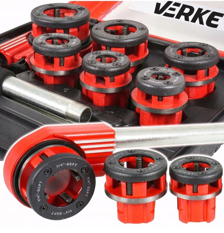 GWINTOWNICA RĘCZNA NARZYNKA DO NACINANIA RUR GWINTOWNICE NARZYNKI 6EL