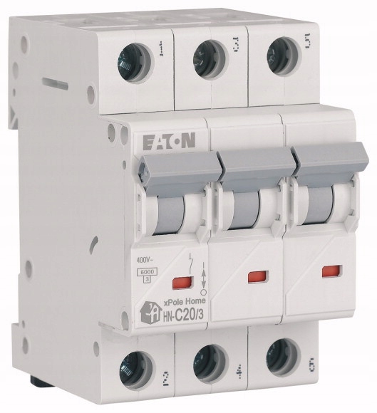 

HN-C20/3 Wyłącznik nadprądowy C20A 3P 6kA Eaton