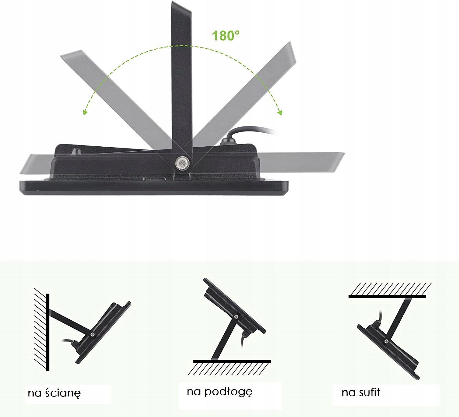 Halogen NAŚWIETLACZ Reflektor LED 50W 4500lm SLIM Kod producenta 110202