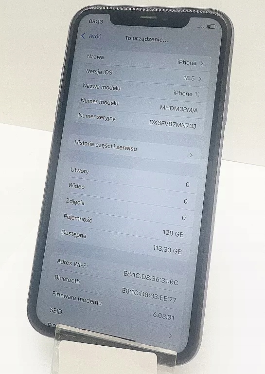 Смартфон Apple iPhone 11 4 ГБ / 128 ГБ 4G (LTE) фиолетовый