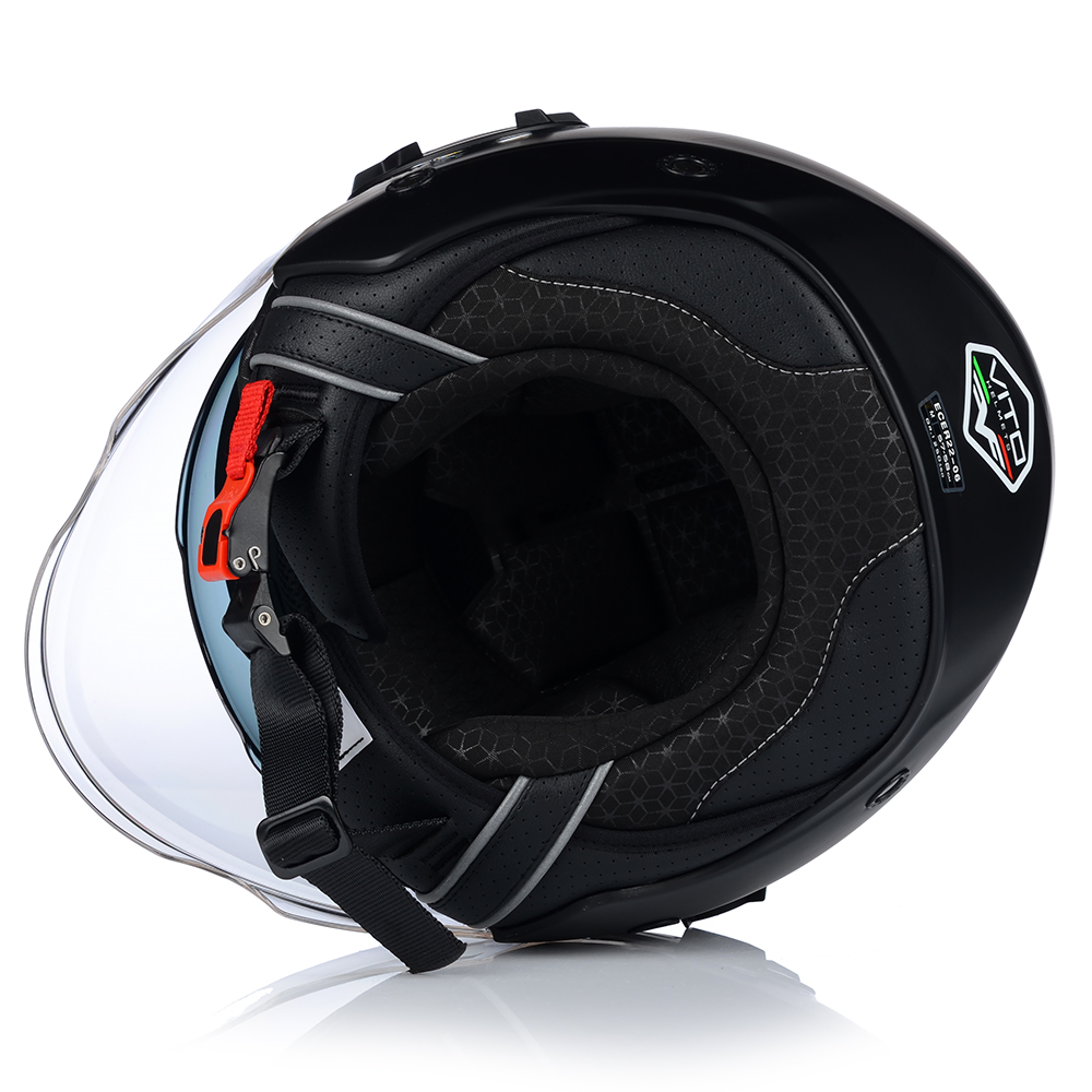 KASK MOTOCYKLOWY | VITO ISOLA | OTWARTY TITAN MATT SKUTER CHOPPER + BLENDA Model ISOLA