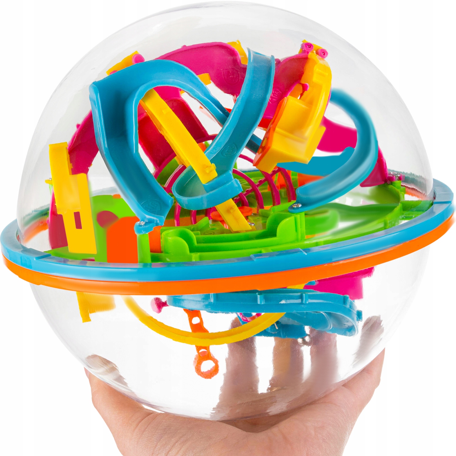 

Duża Kula 3D Labirynt Przeplatanka Łamigłówka 18cm