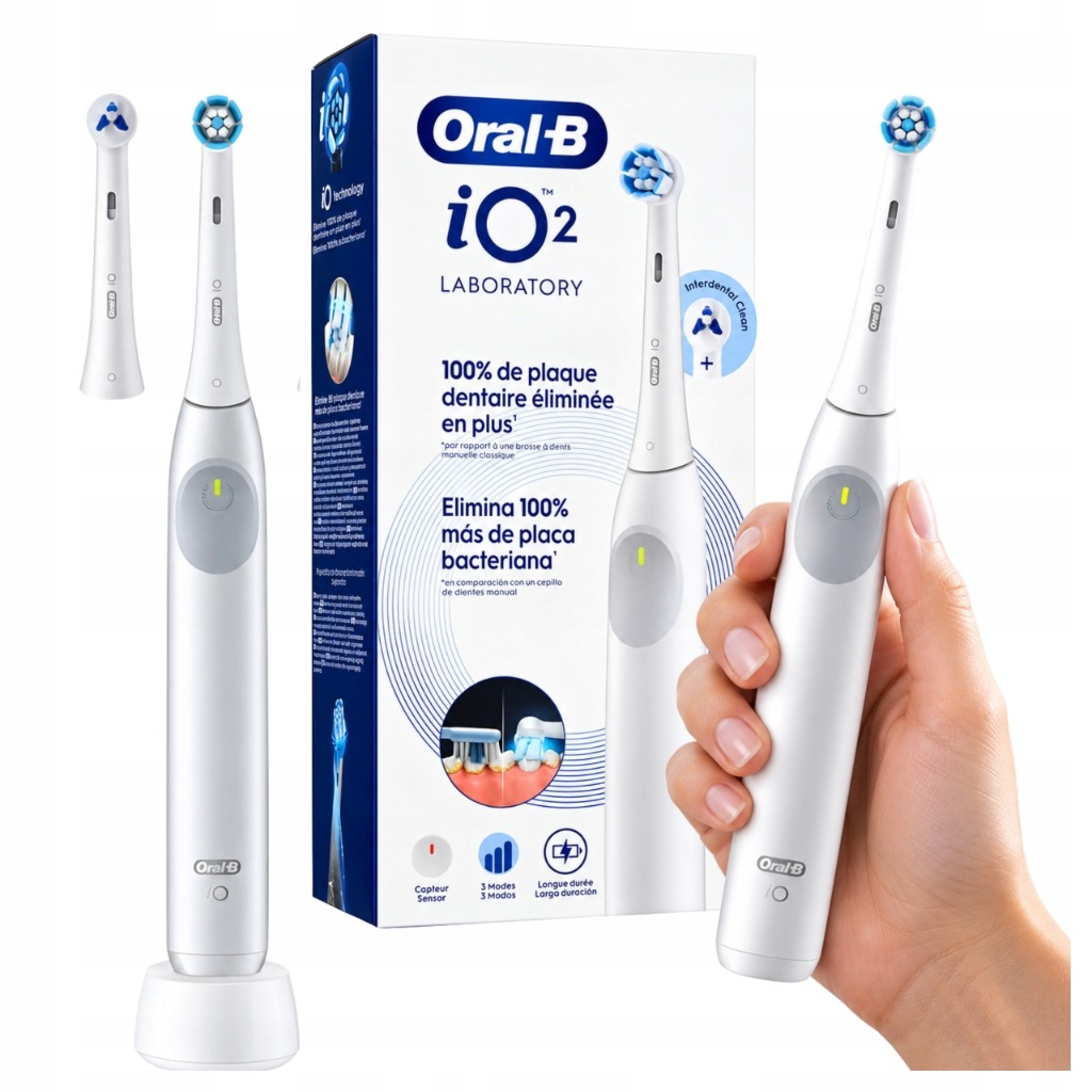 Szczoteczka elektryczna magnetyczna Oral-B iO Serie 2 Laborator biała white