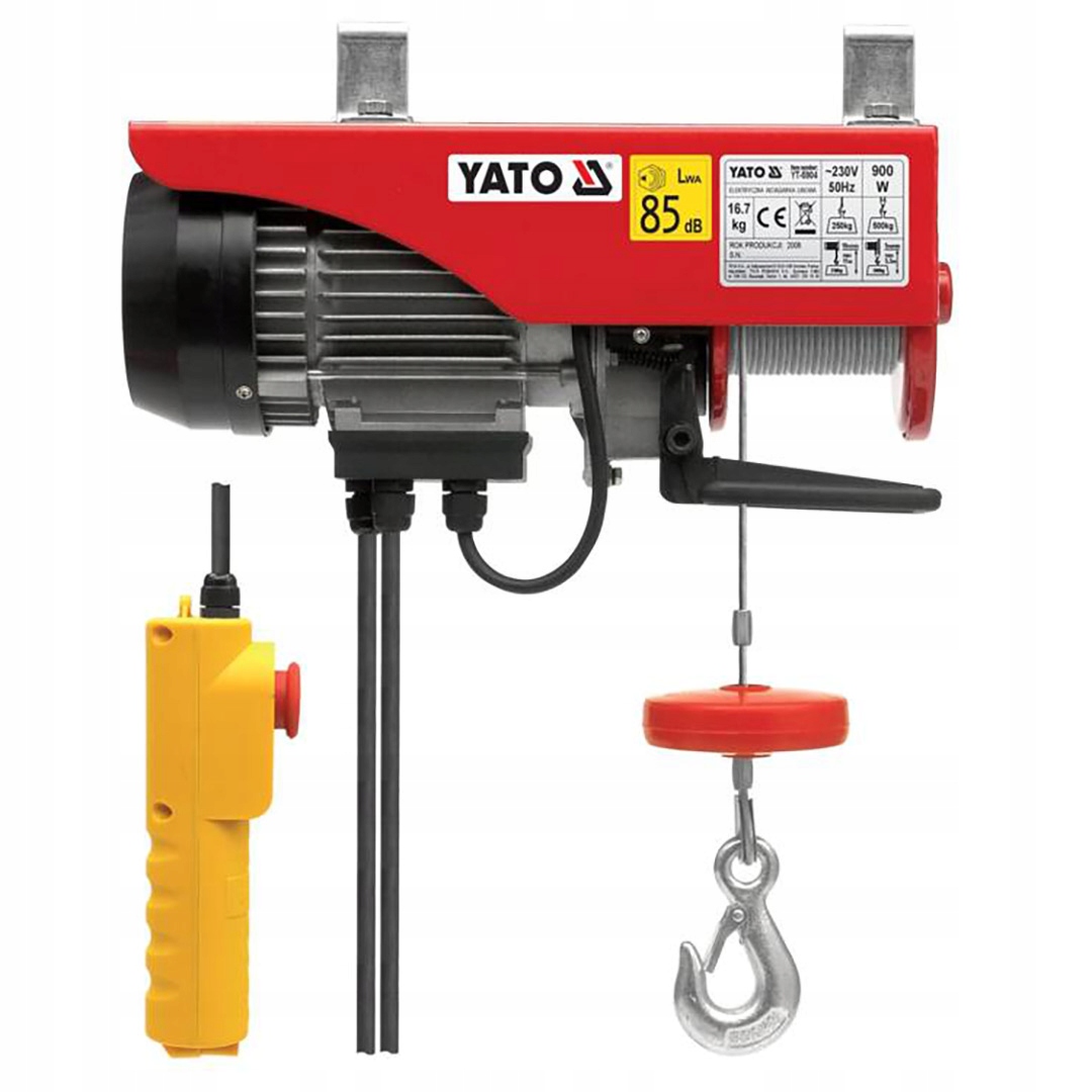 Wciągarka elektryczna 900W 250/500kg Yato YT-5904