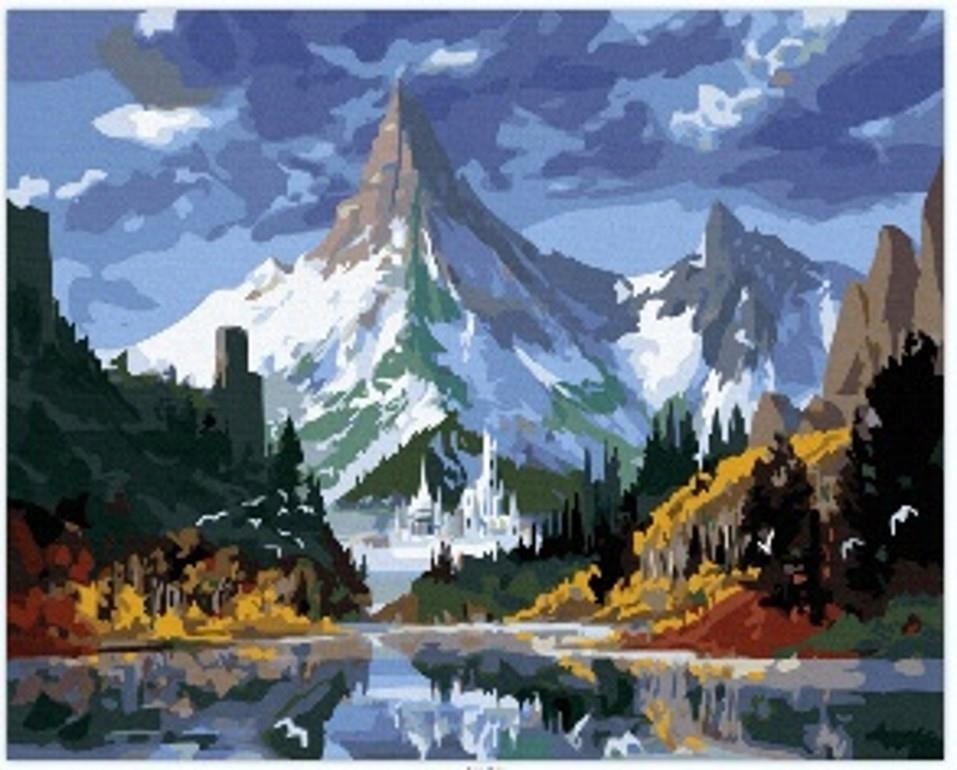 Malování podle čísel 40x50cm Zámek v horách 1008501