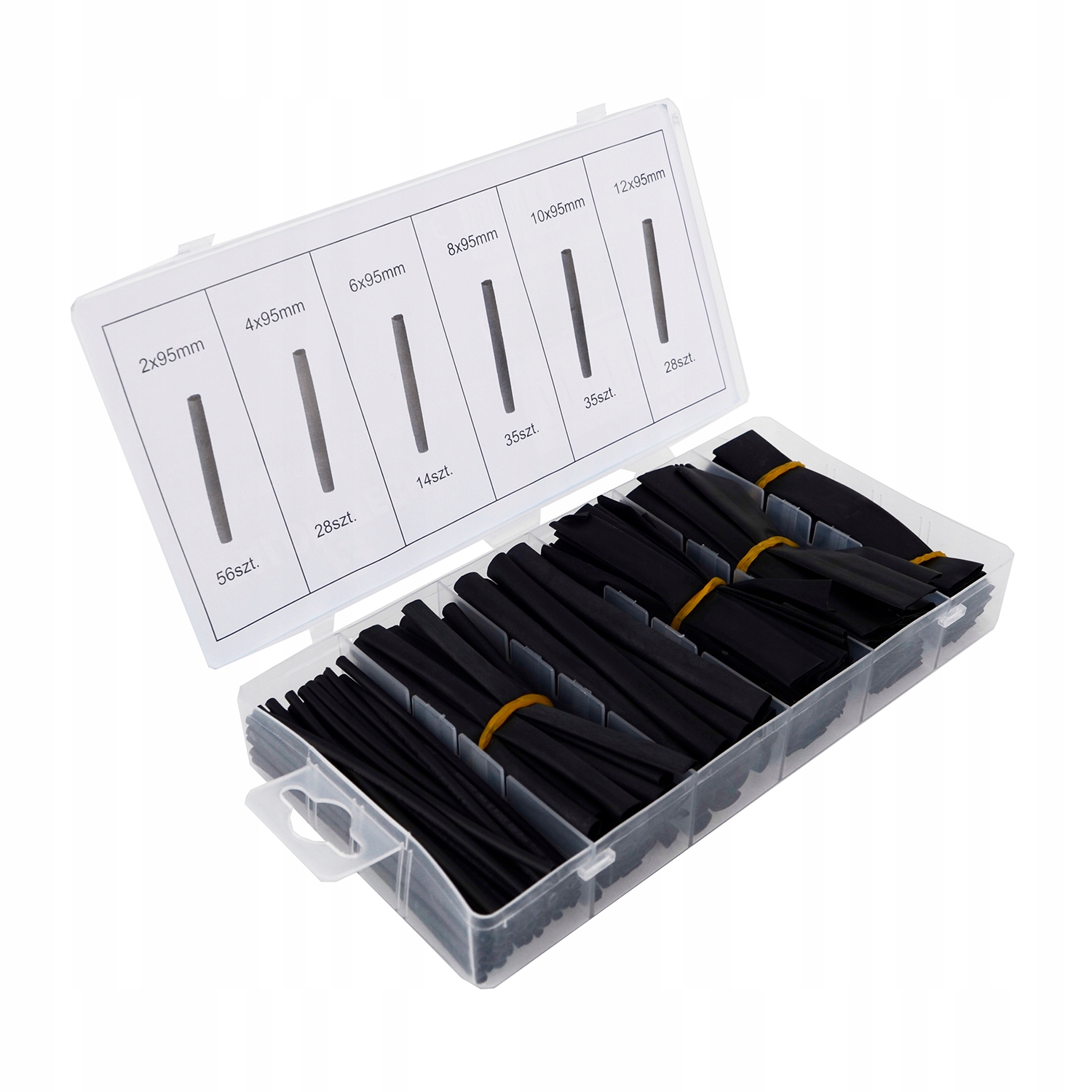 ZESTAW RUREK RURKI TERMOKURCZLIWE 196SZT CZARNE Marka Vorfal