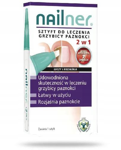 

Nailner sztyft do leczenia grzybicy paznokci 2w1