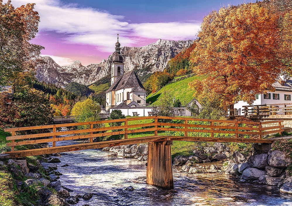 

Puzzle 1000 el. Jesienna Bawaria Widok Most Trefl