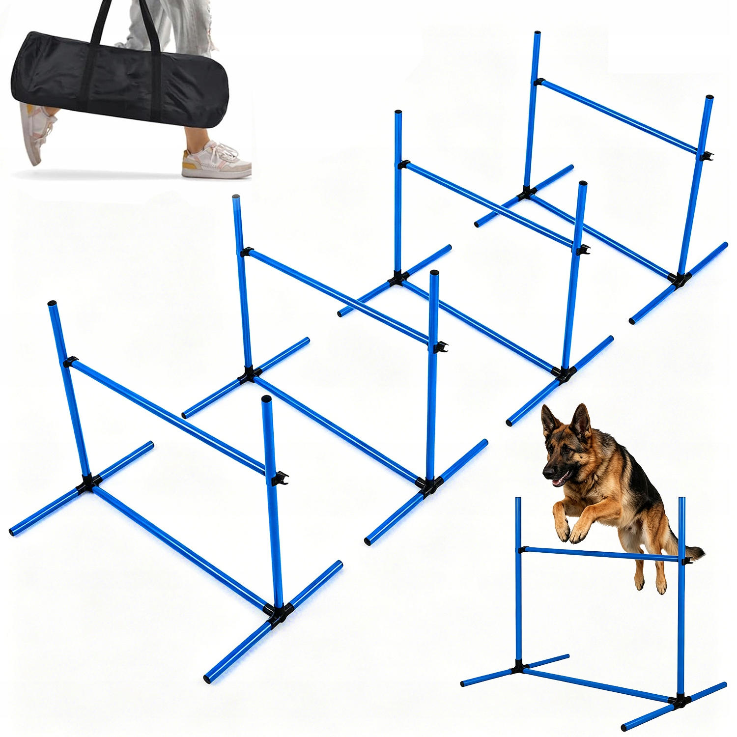 4KS Sada Agility Pro Psa, Nastavitelná Výška, Vysoká Kvalita