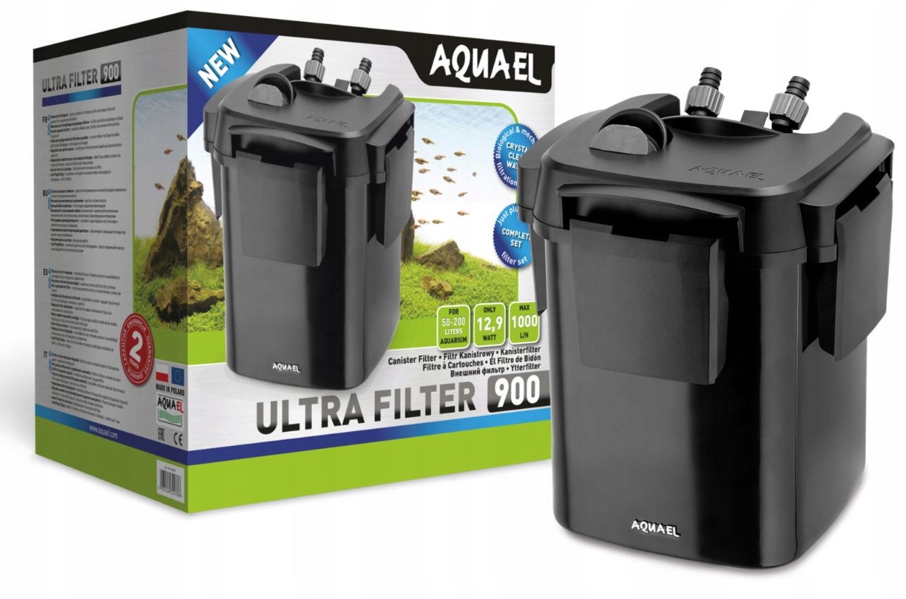 

Aquael Ultra 900 Filtr Zewnętrzny Akwarium 50-200L