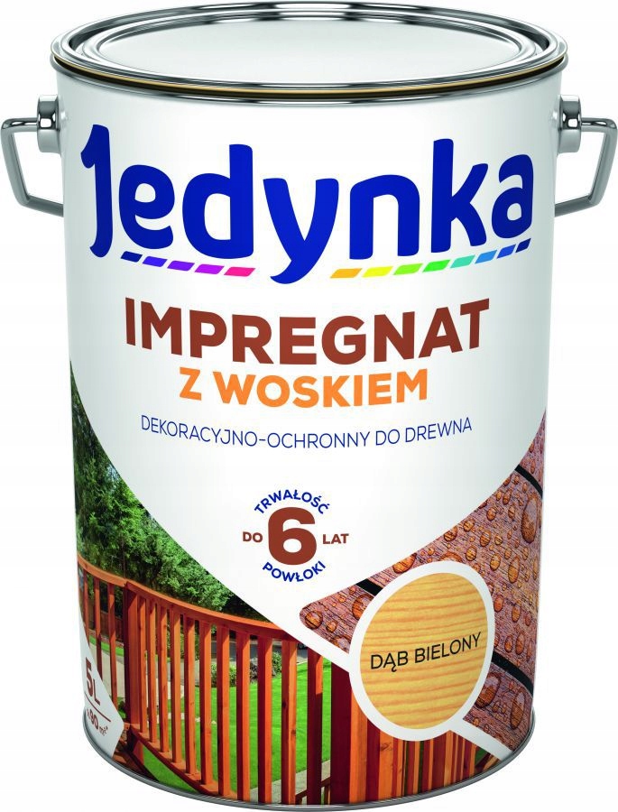 

Jedynka impregnat z woskiem drewna 5L dąb bielony
