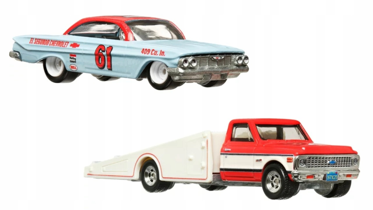 HOT WHEELS Team Transport 61 IMPALA +72 CHEVY RAMP Stan opakowania oryginalne