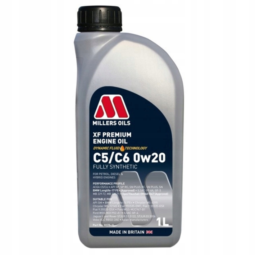 

Millers Xf Premium C5 0W20 1L
