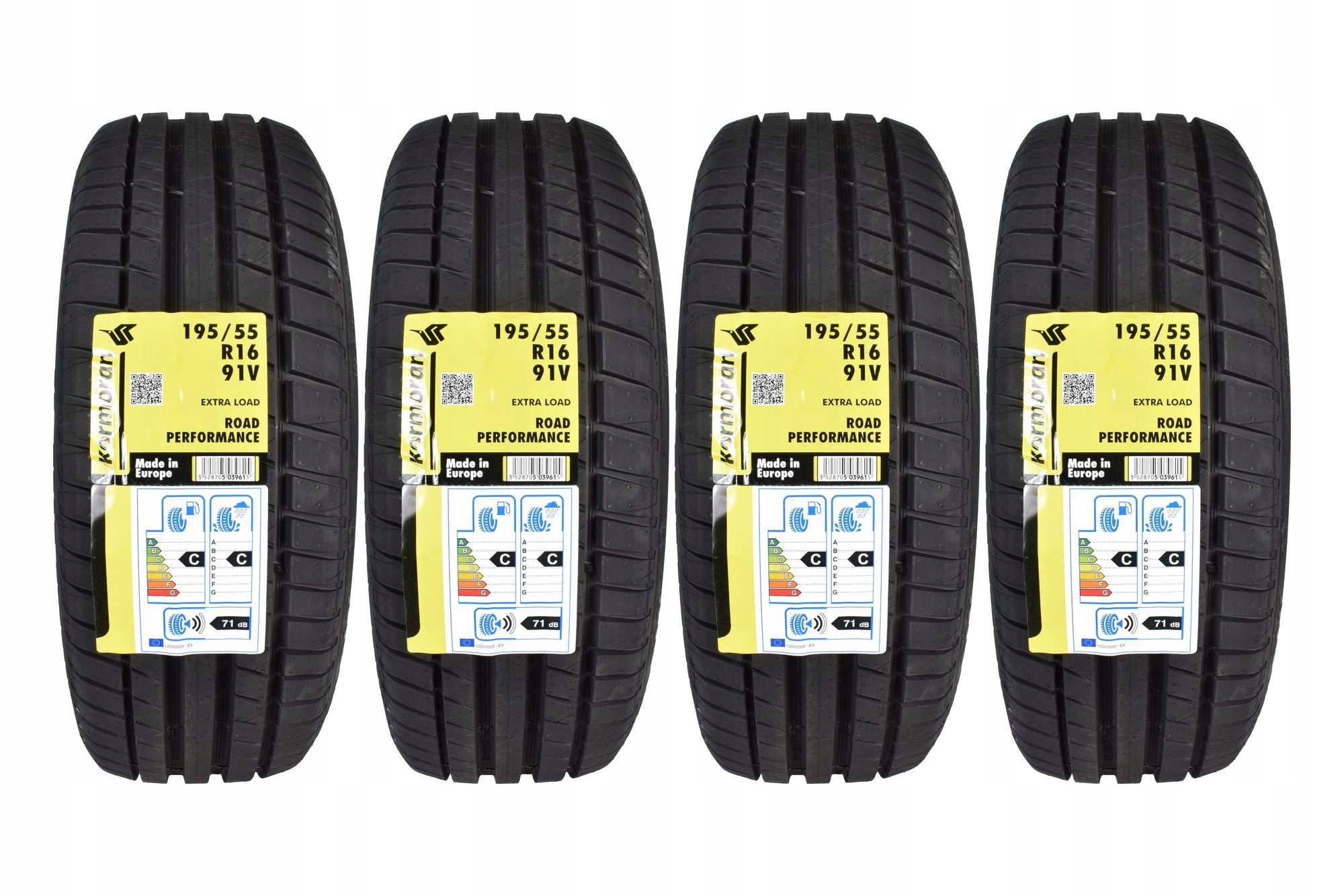

4 Opony letnie 195/55R16 Kormoran Road Performance
