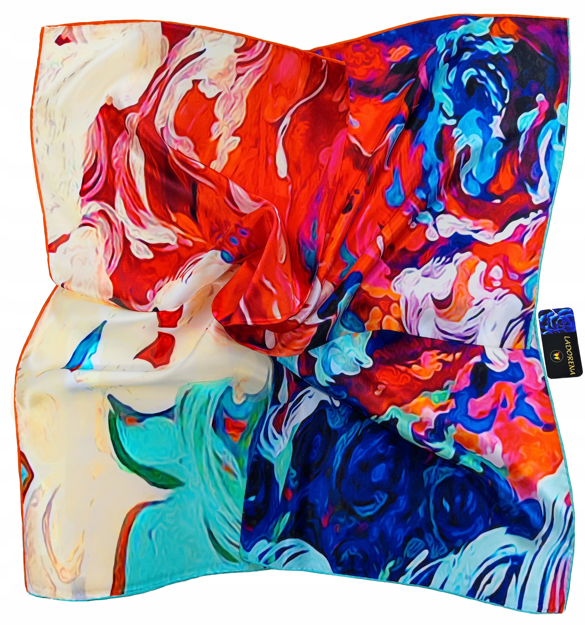 APASZKA JEDWABNA CHUSTA 100% JEDWAB NATURALNY MORWOWY MARKA JAKOŚĆ