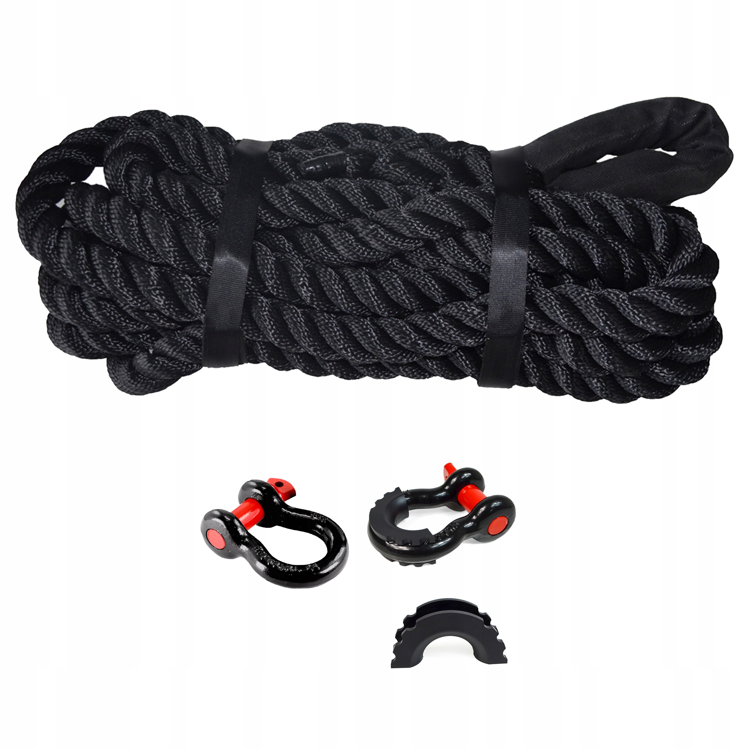 Offroadová Kinetická Lanka 8m x 28mm 16t 2x Omega Šekla 4,75t Kryty