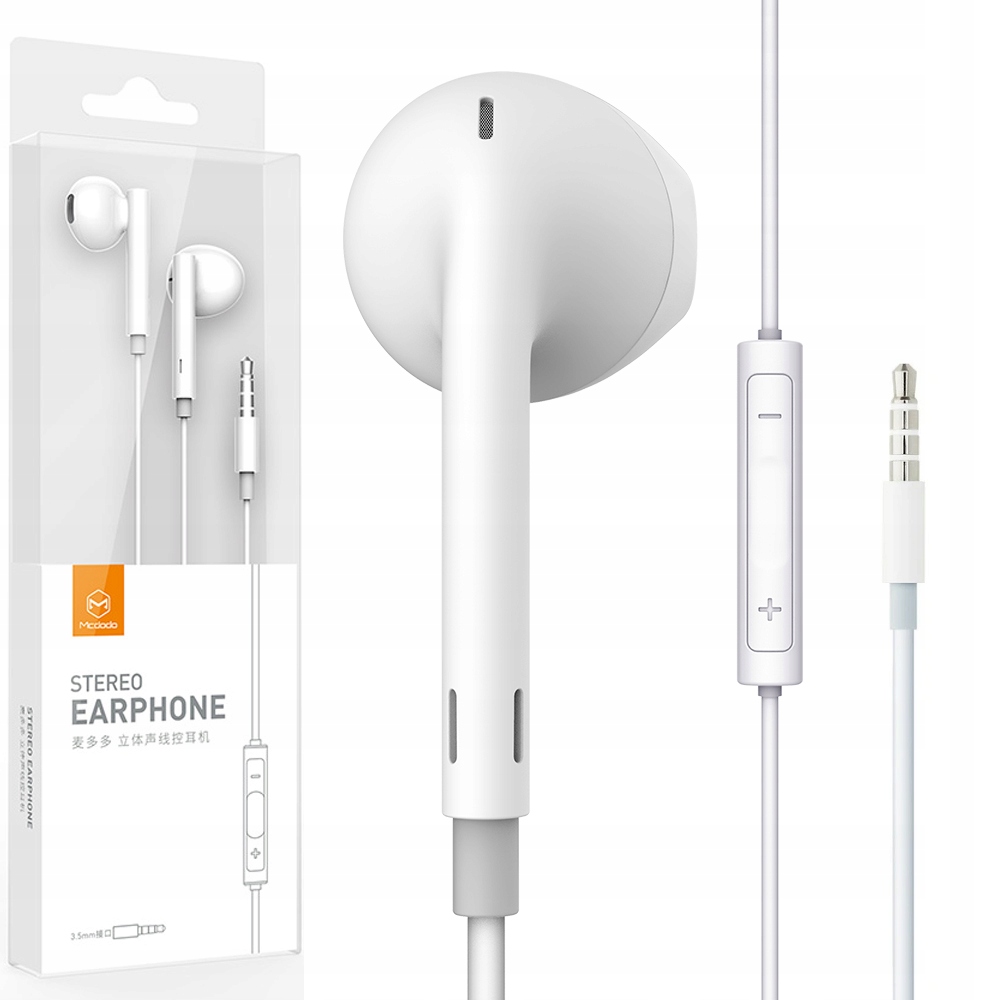 

Słuchawki Z Mikrofonem Douszne Aux Jack 3,5MM