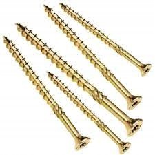 Wkręty ciesielskie do drewna torx 4*70mm złoty 1KG