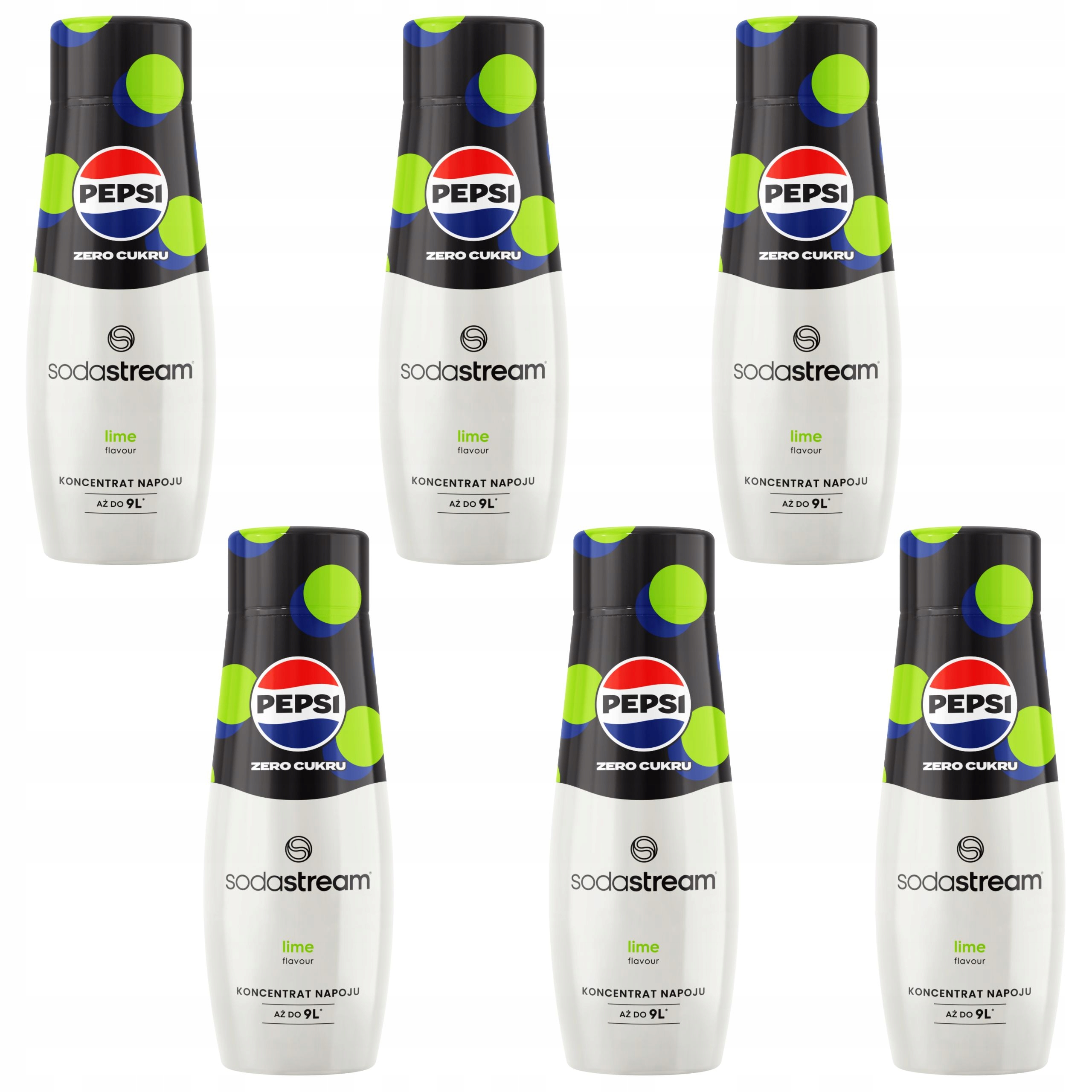 Sada šesti sirupů Sodastream 6x Pepsi Max Lime bez cukru