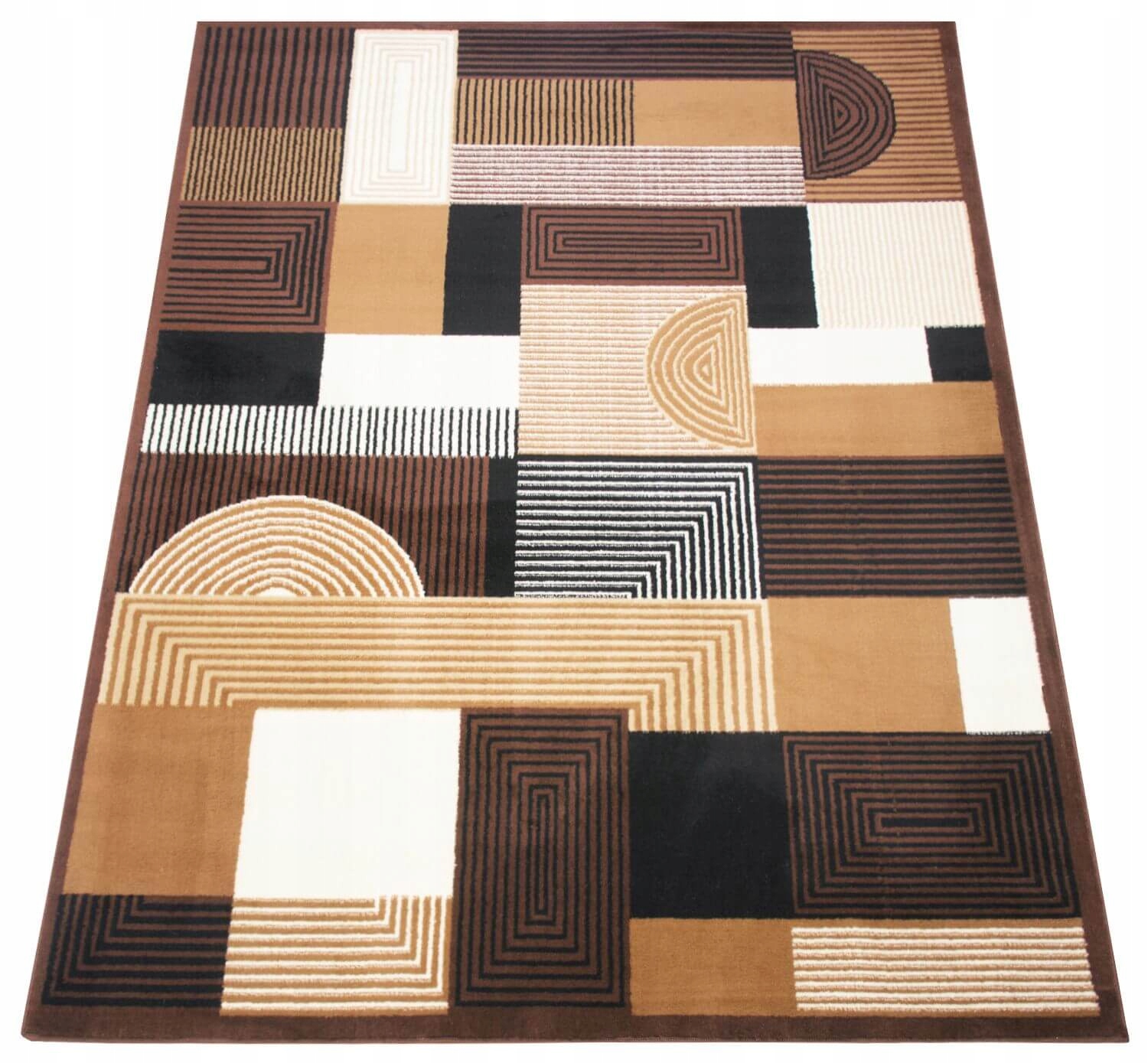 Moderný Koberec Do Obývačky Geometrický Bcf Módny Koberce 200X300