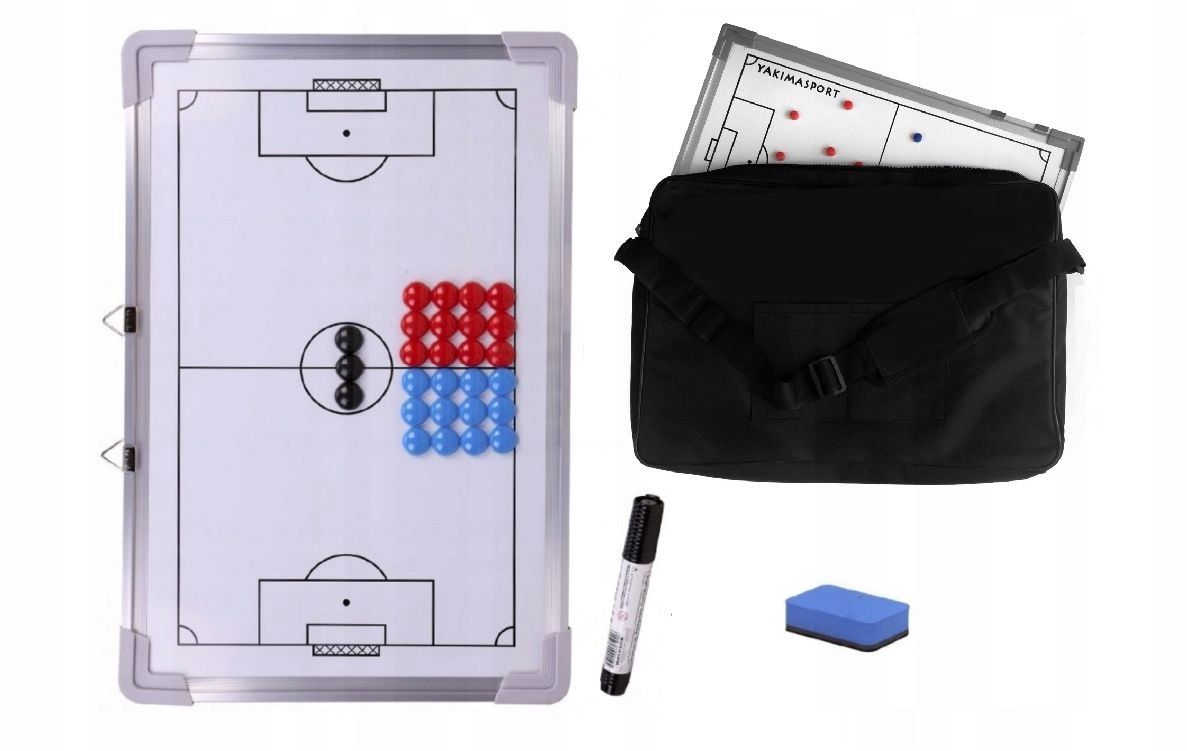 Taktická tabule trenérská magnetická 30cm x 45cm s magnety taška