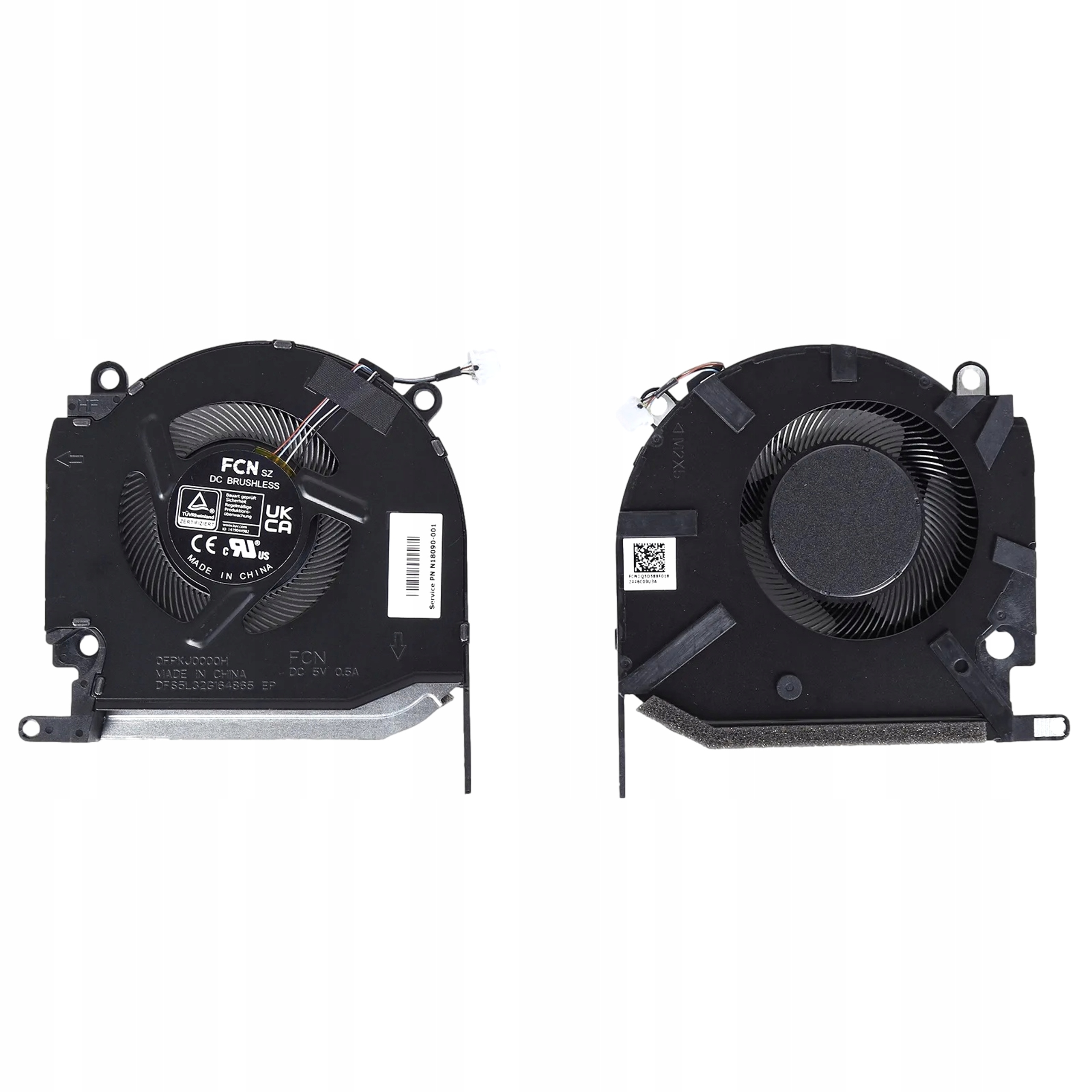 Ventilátor Do Hp Omen 16-K 16-N 8 Pro TPN-Q280 Rtx 3050 N18090-001 5V Cpu