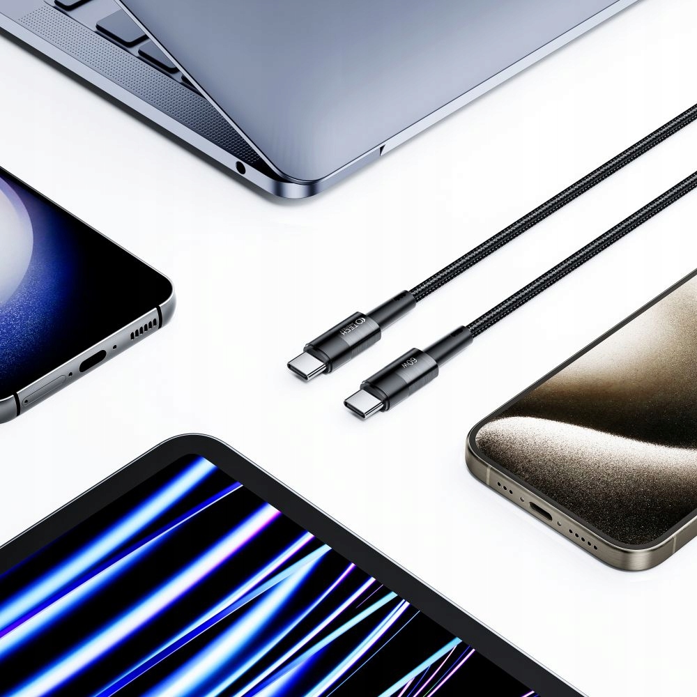 TECH-PROTECT KRÓTKI SZYBKI KABEL 25CM PRZEWÓD USB-C TYPE-C PD-60W 3A Marka Tech-protect