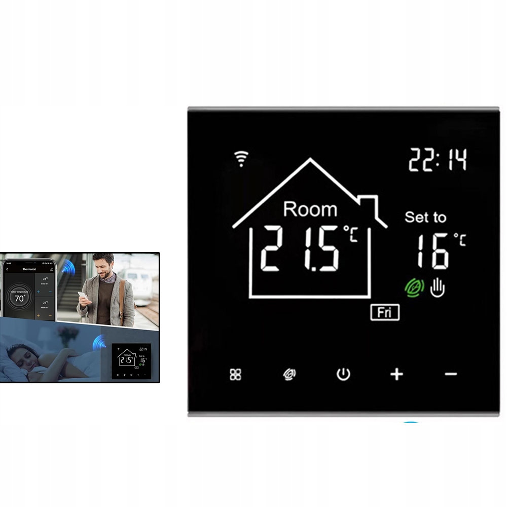 16A Regulátor vytápění Podlahový termostat WiFi Tuya