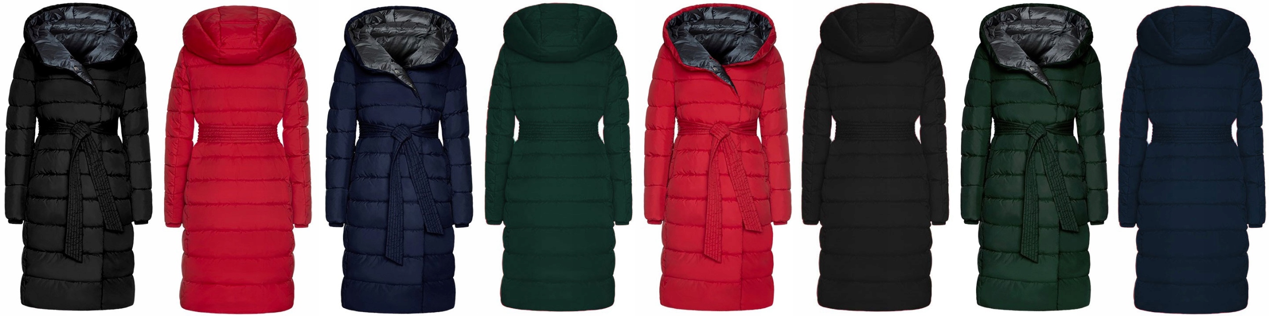 KABÁT HOSSZÚ TÉLI KABÁT PARKA KAPUCNIS ÖV 4XL