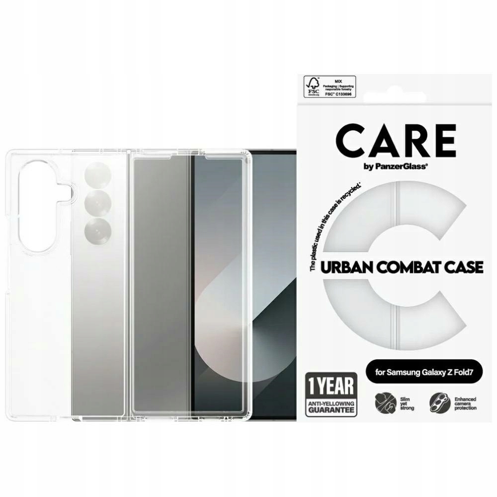 Etui Care by PanzerGlass Flagship Urban Combat do Samsung Galaxy Z Fold 7