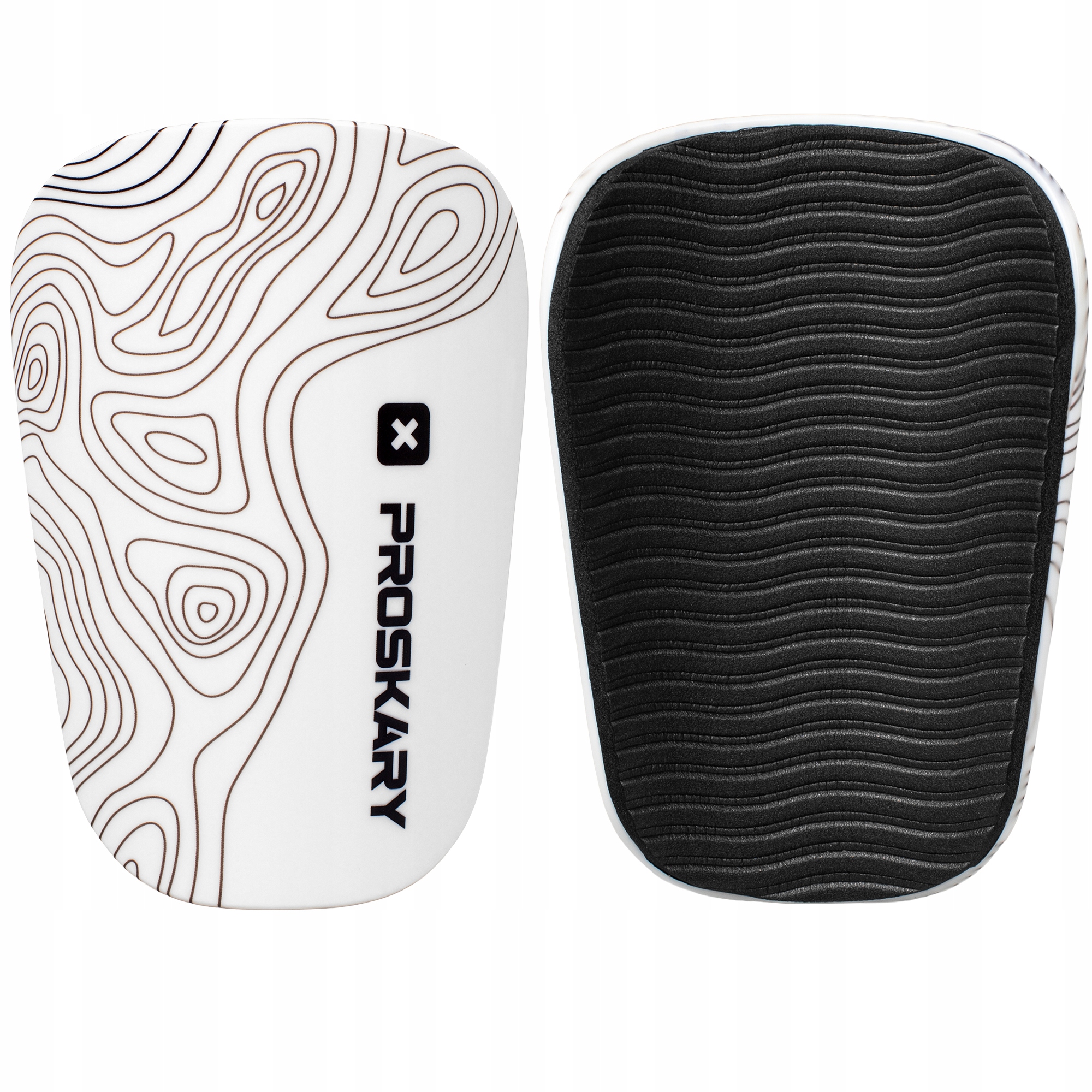 Ochraniacze na goleń Proskary Elevate 10,5x7 cm białe