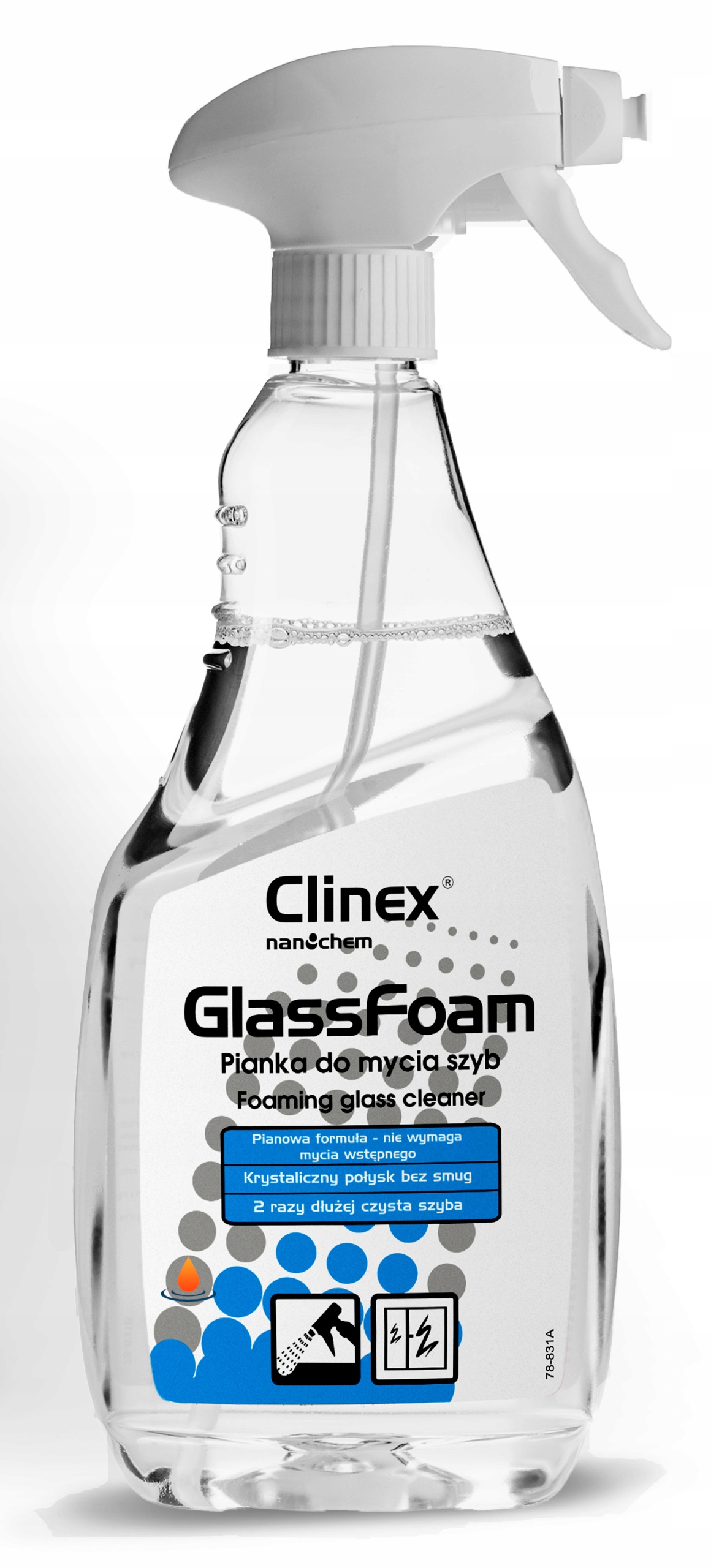 

Clinex Glass Foam Pianka do mycia szyb 650 ml