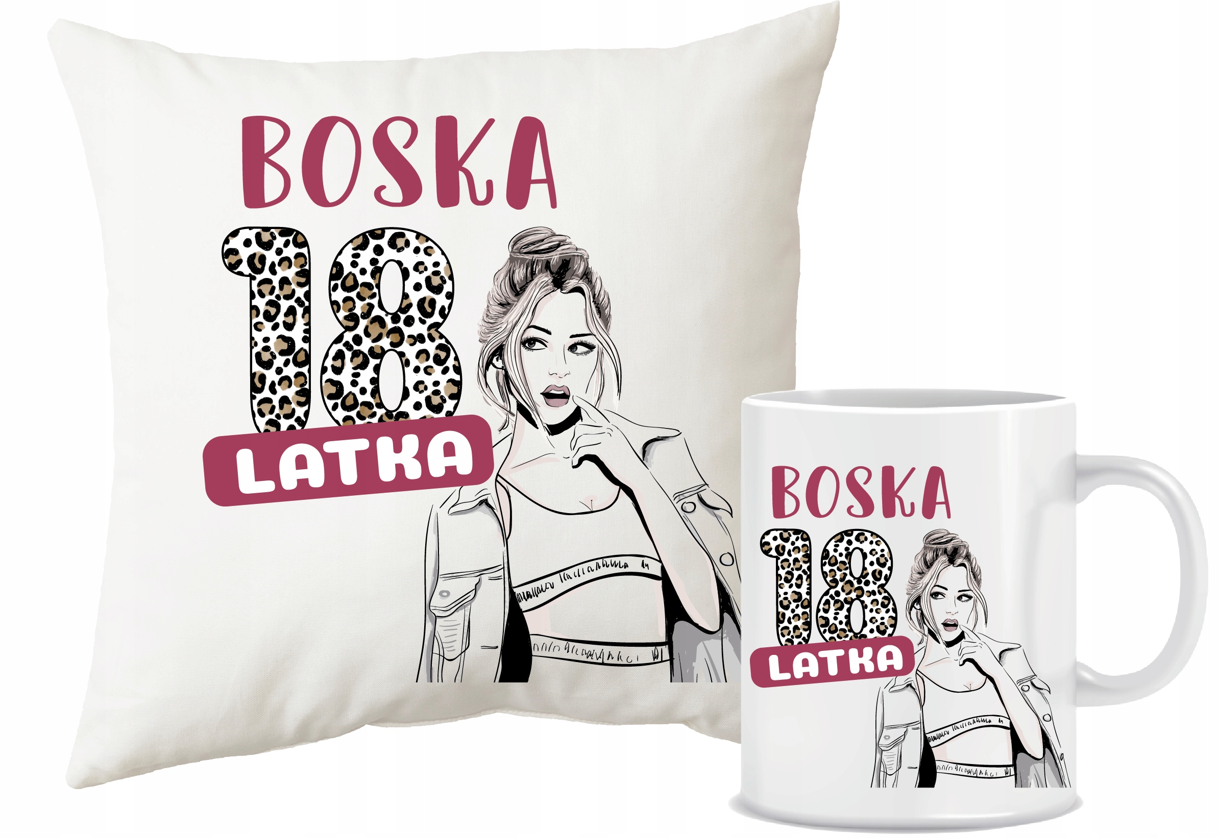 

Poduszka kubek na 18-te Urodziny 18 Lat