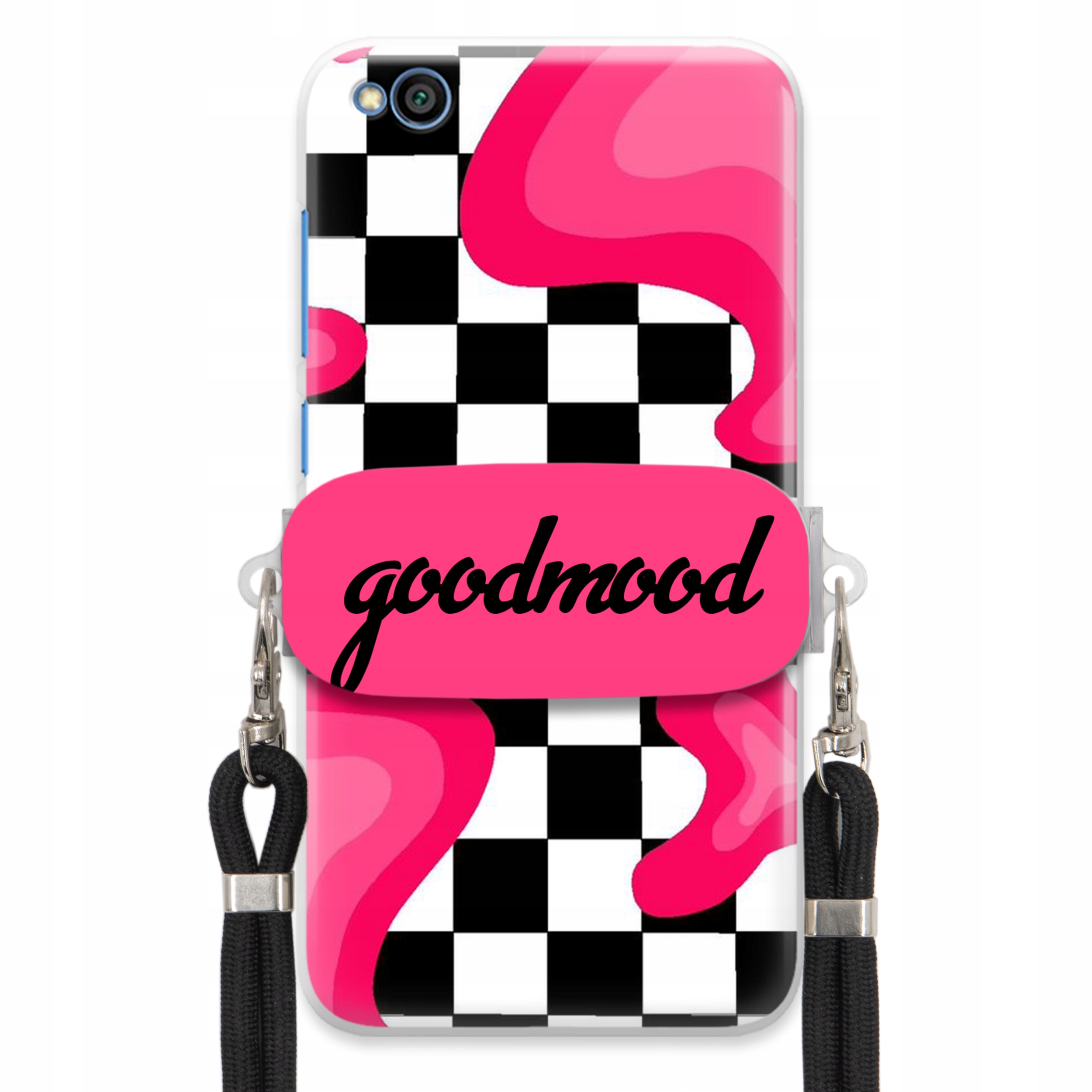 Puzdro Pre Xiaomi Redmi Go Sada Case Držiak Vodítko Čierna Pre Teen Splash