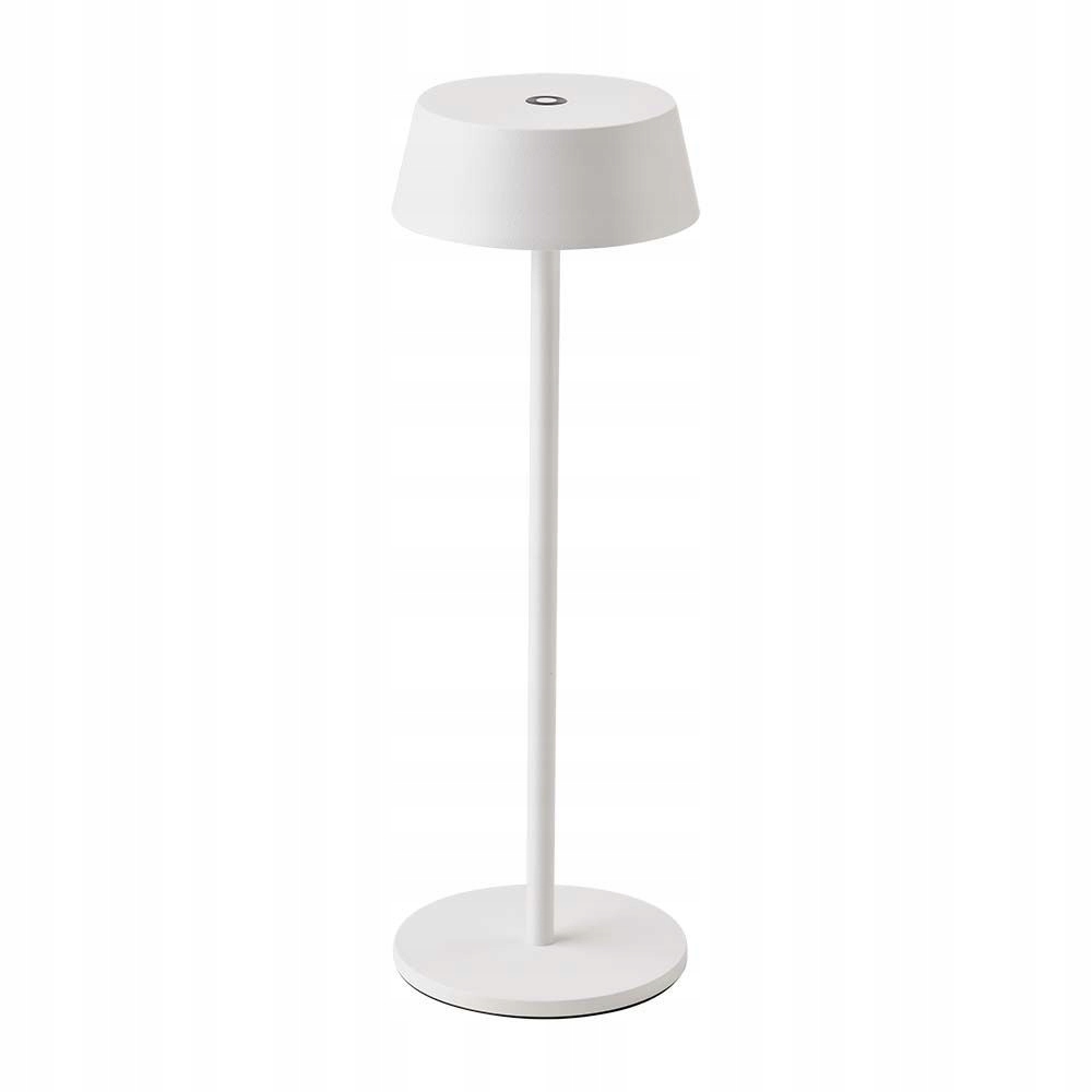 Vonkajšia stolná Led lampa Usb s akumulátorom dotyková biela 32 cm V-tac