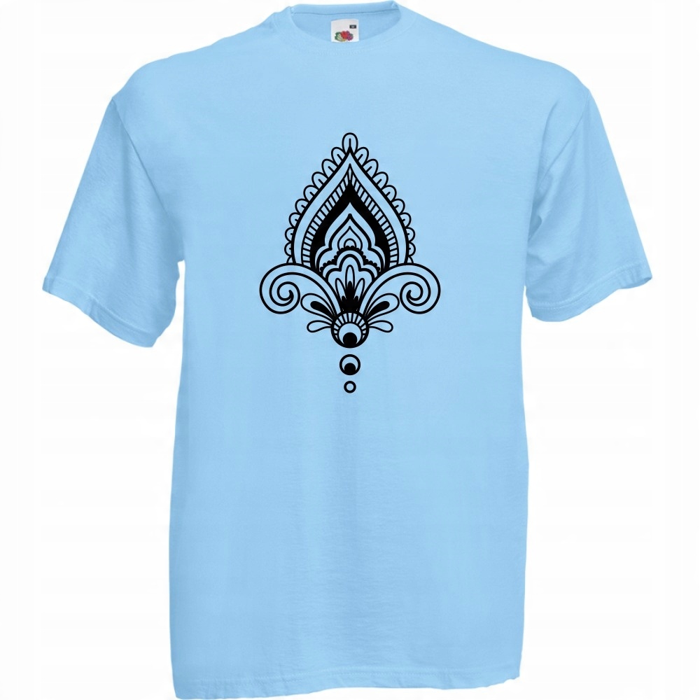 

Koszulka mandala symbol S błękitna