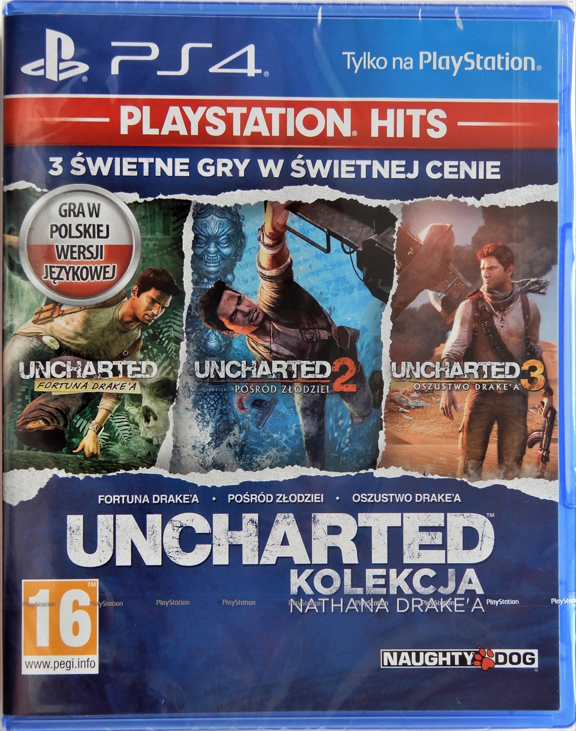 3 ИГРЫ Uncharted Коллекция Натан Дрейк PS4 FULL ru