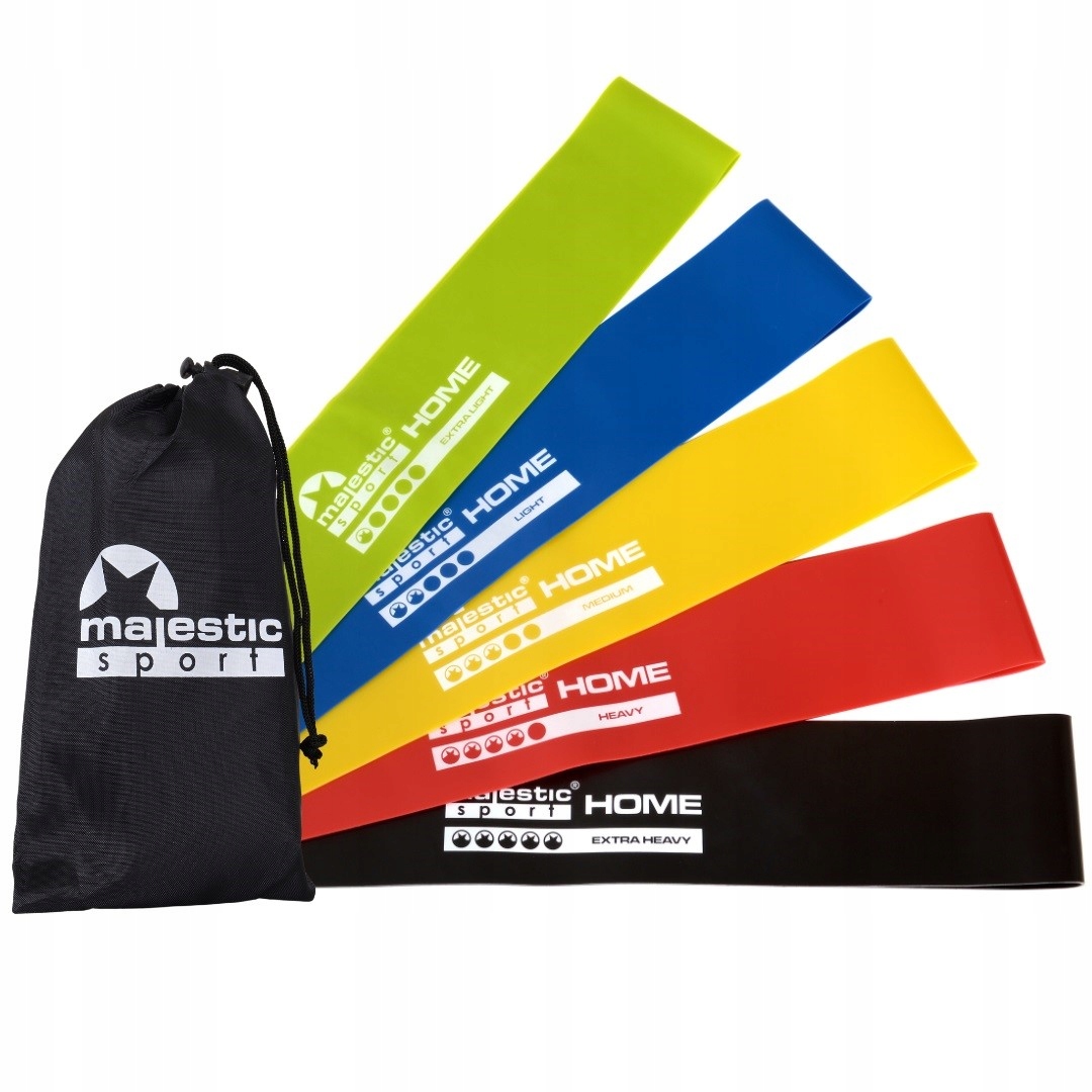 

Gumy do ćwiczeń fitness taśmy Mini Band zestaw 5